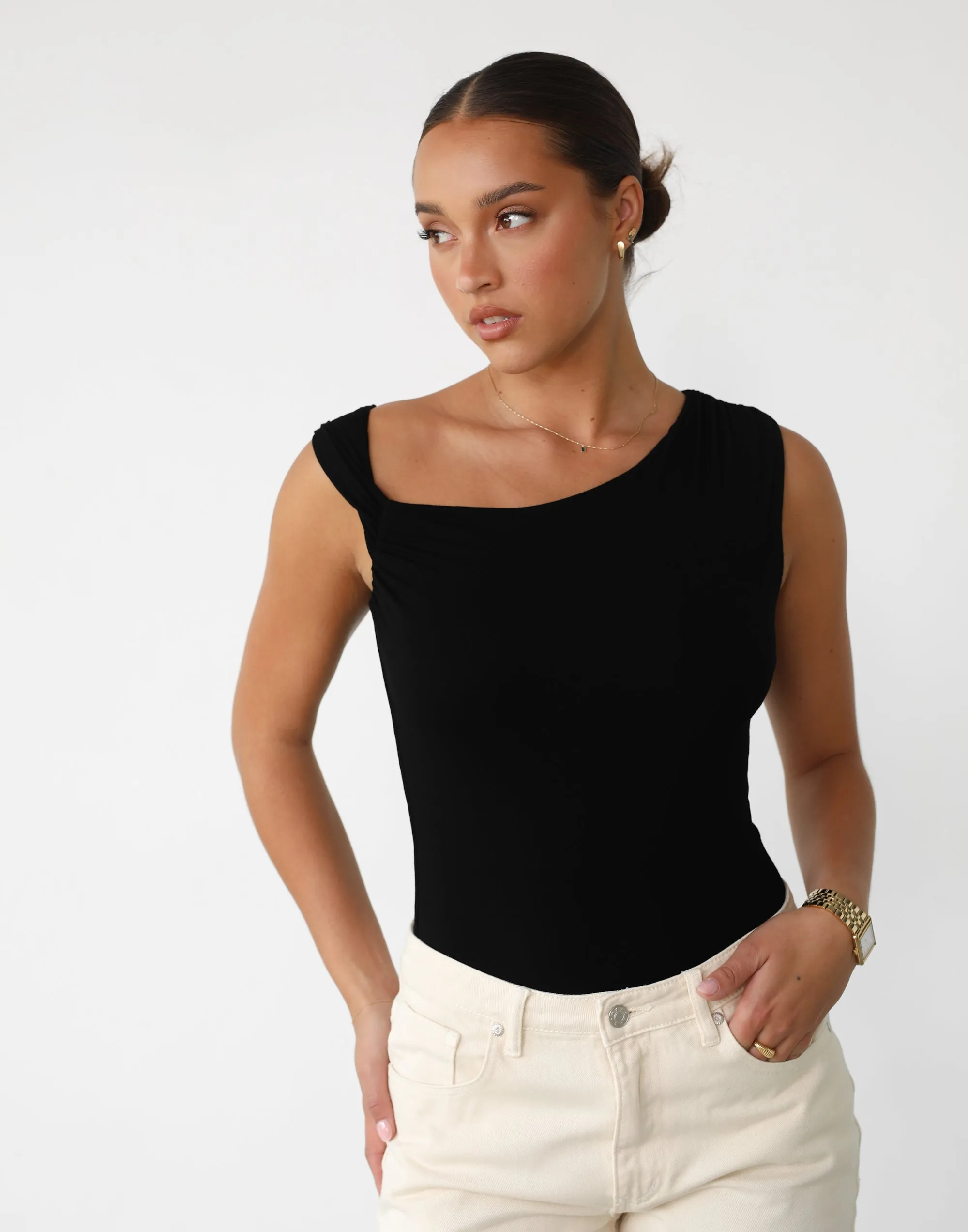 Arin Bodysuit (Black) sold by Charcoal Clothing