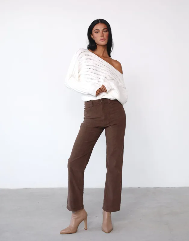 Danette Pants (Brown) sold by Charcoal Clothing