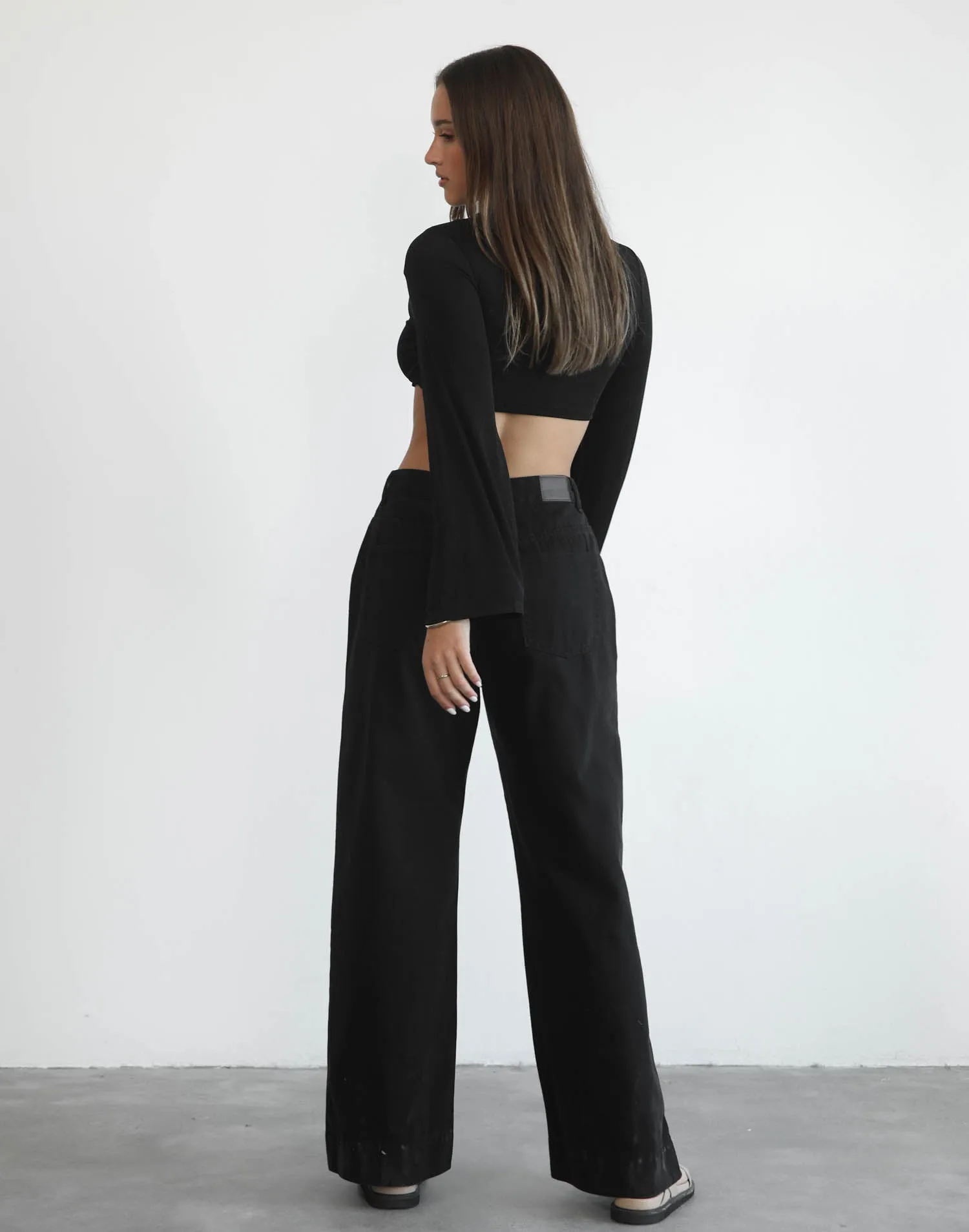 Ethelia Long Sleeve Top (Black) sold by Charcoal Clothing product image thumbnail 2