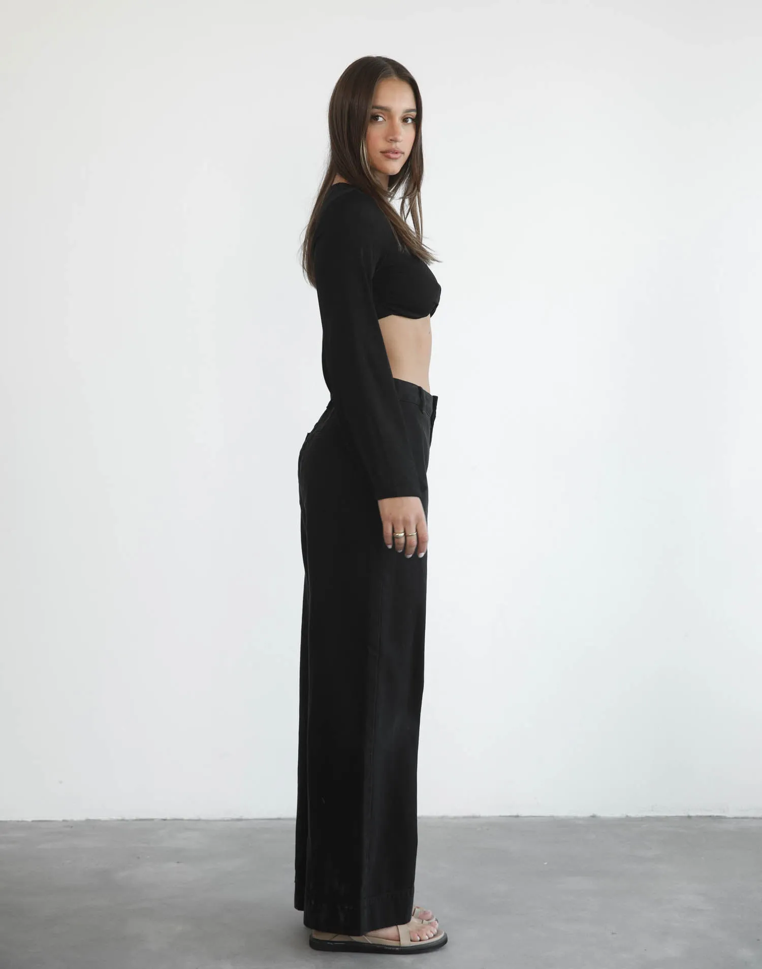 Ethelia Long Sleeve Top (Black) sold by Charcoal Clothing product image thumbnail 4