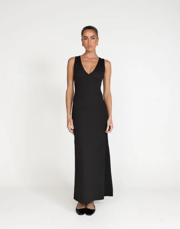Zira Maxi Dress (Black) sold by Charcoal Clothing