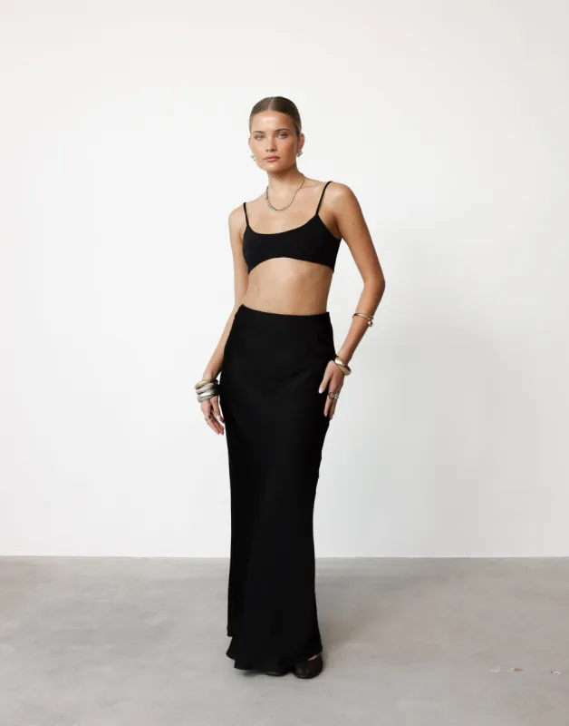 Morena Maxi Skirt (Black) sold by Charcoal Clothing