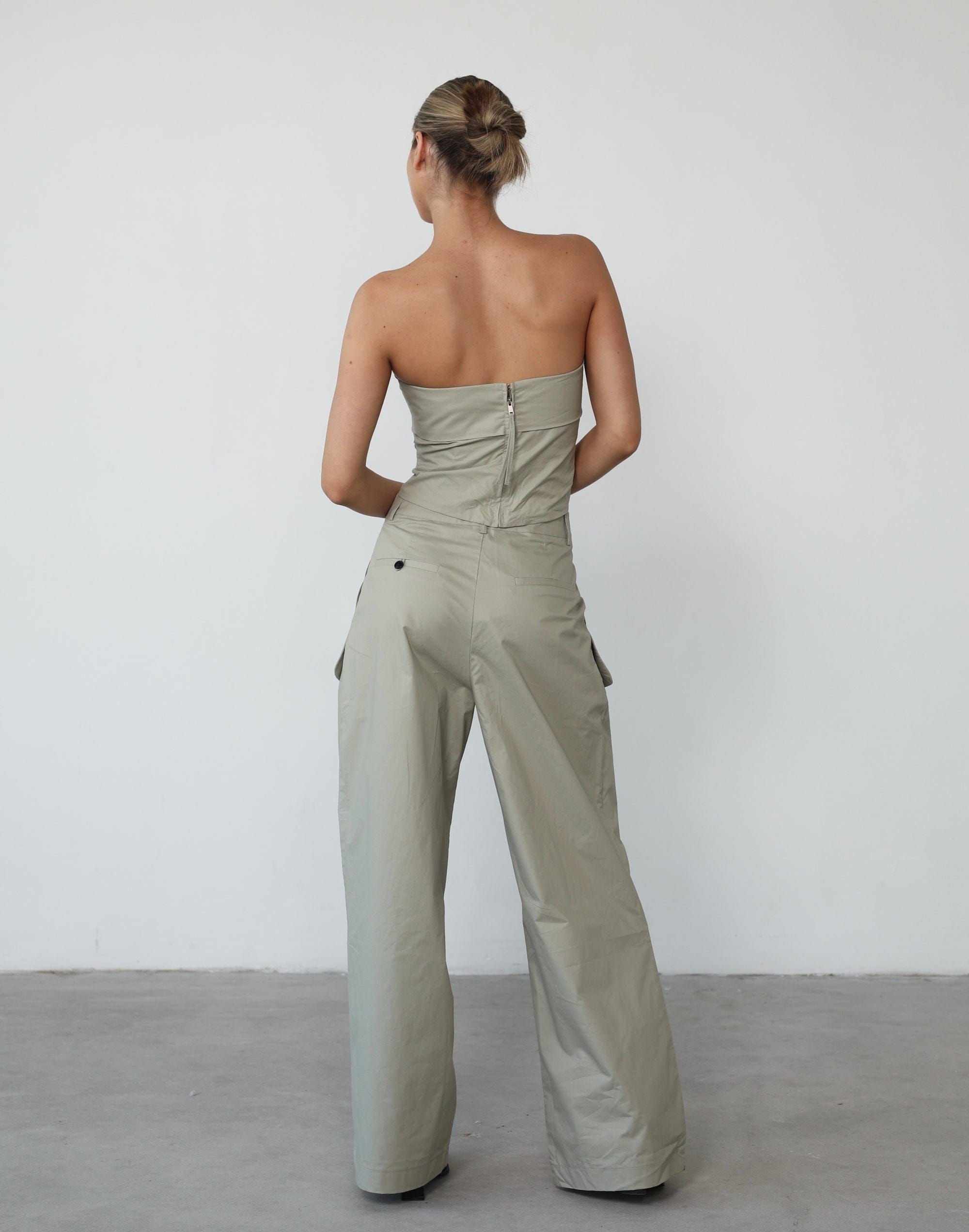 Smokeshow Strapless Top (Sage) - By Lioness sold by Charcoal Clothing product image thumbnail 3