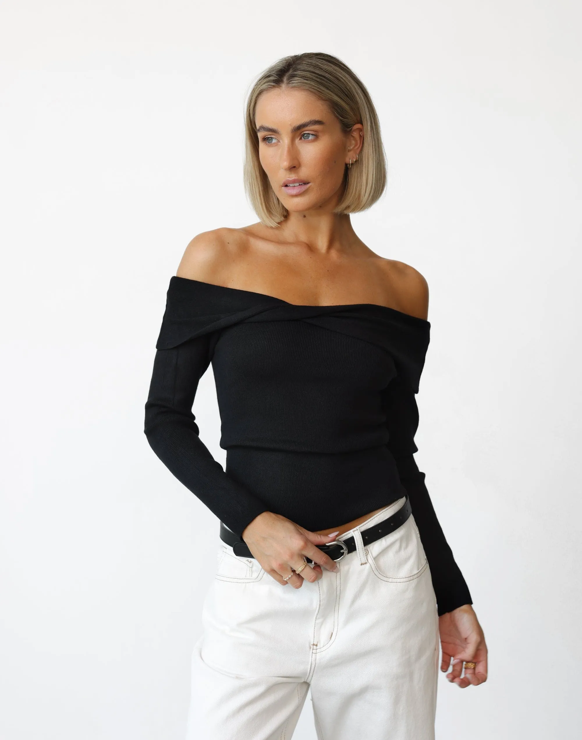 Elena Top (Black) sold by Charcoal Clothing