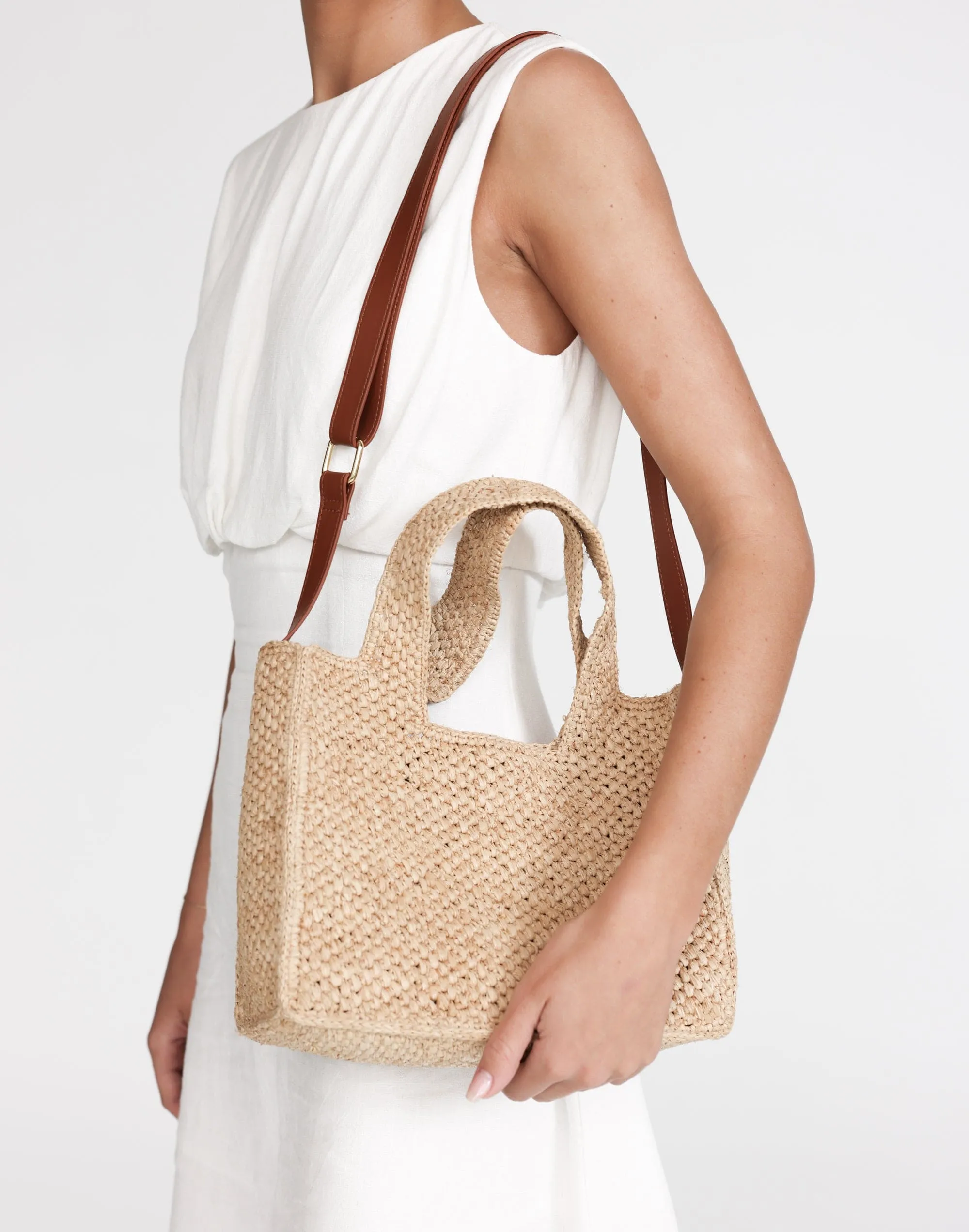 Vashti Handle Bag (Natural Raffia) - By Billini sold by Charcoal Clothing product image thumbnail 4