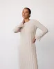 Jemima Long Sleeve Maxi Dress (Stone) sold by Charcoal Clothing