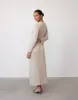 Jemima Long Sleeve Maxi Dress (Stone) sold by Charcoal Clothing