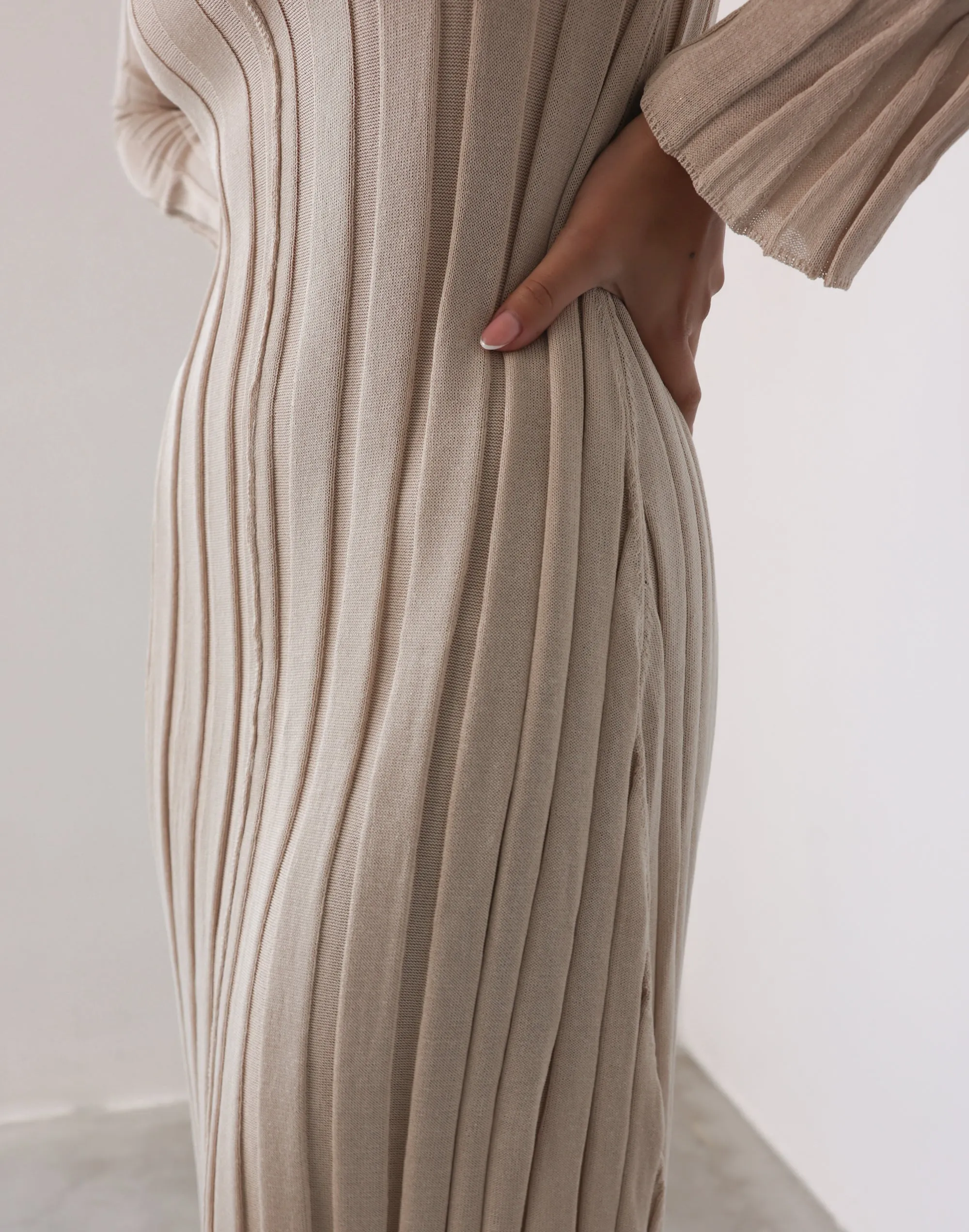 Jemima Long Sleeve Maxi Dress (Stone) sold by Charcoal Clothing product image thumbnail 5
