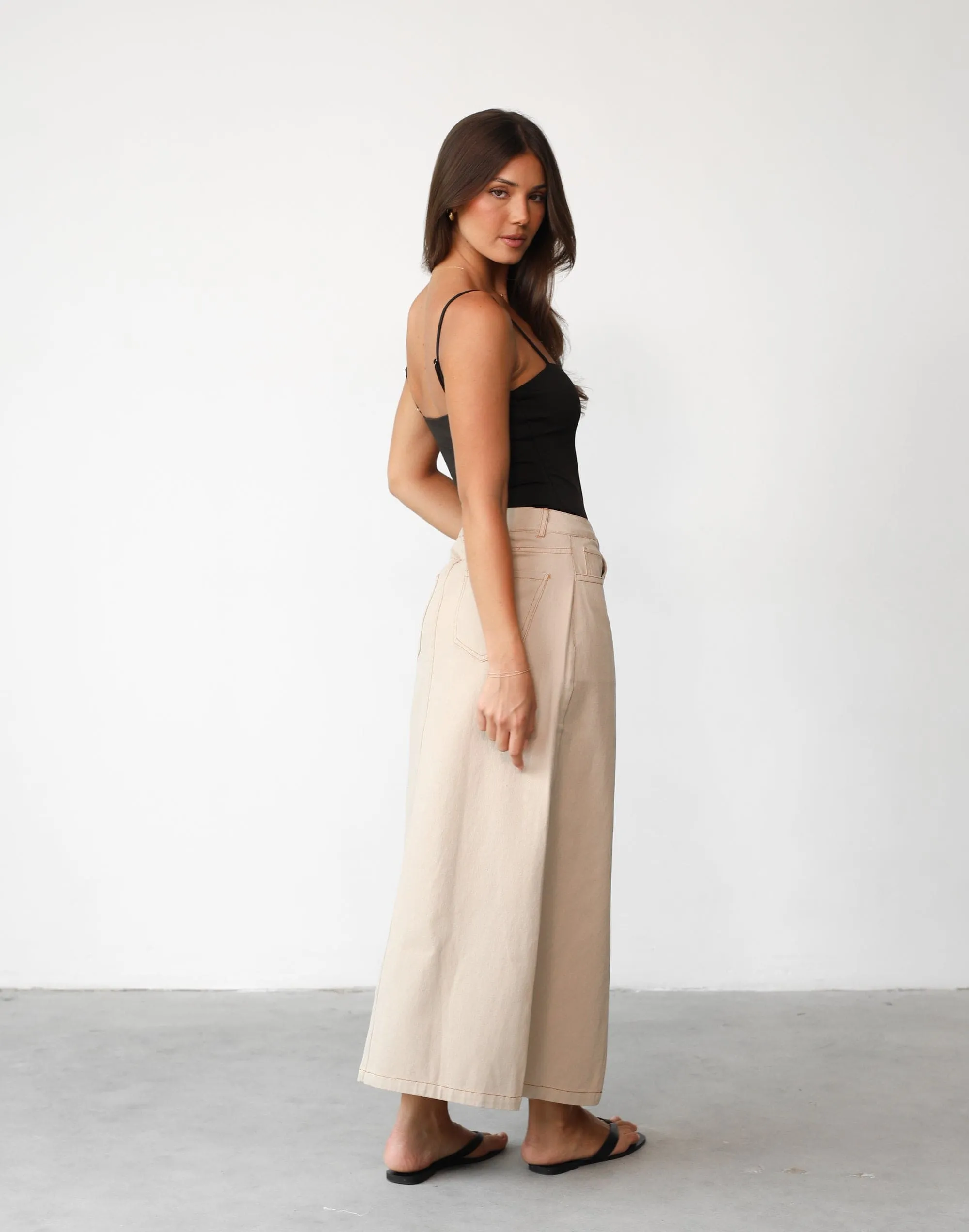 Yana Maxi Skirt (Beige) sold by Charcoal Clothing product image thumbnail 4