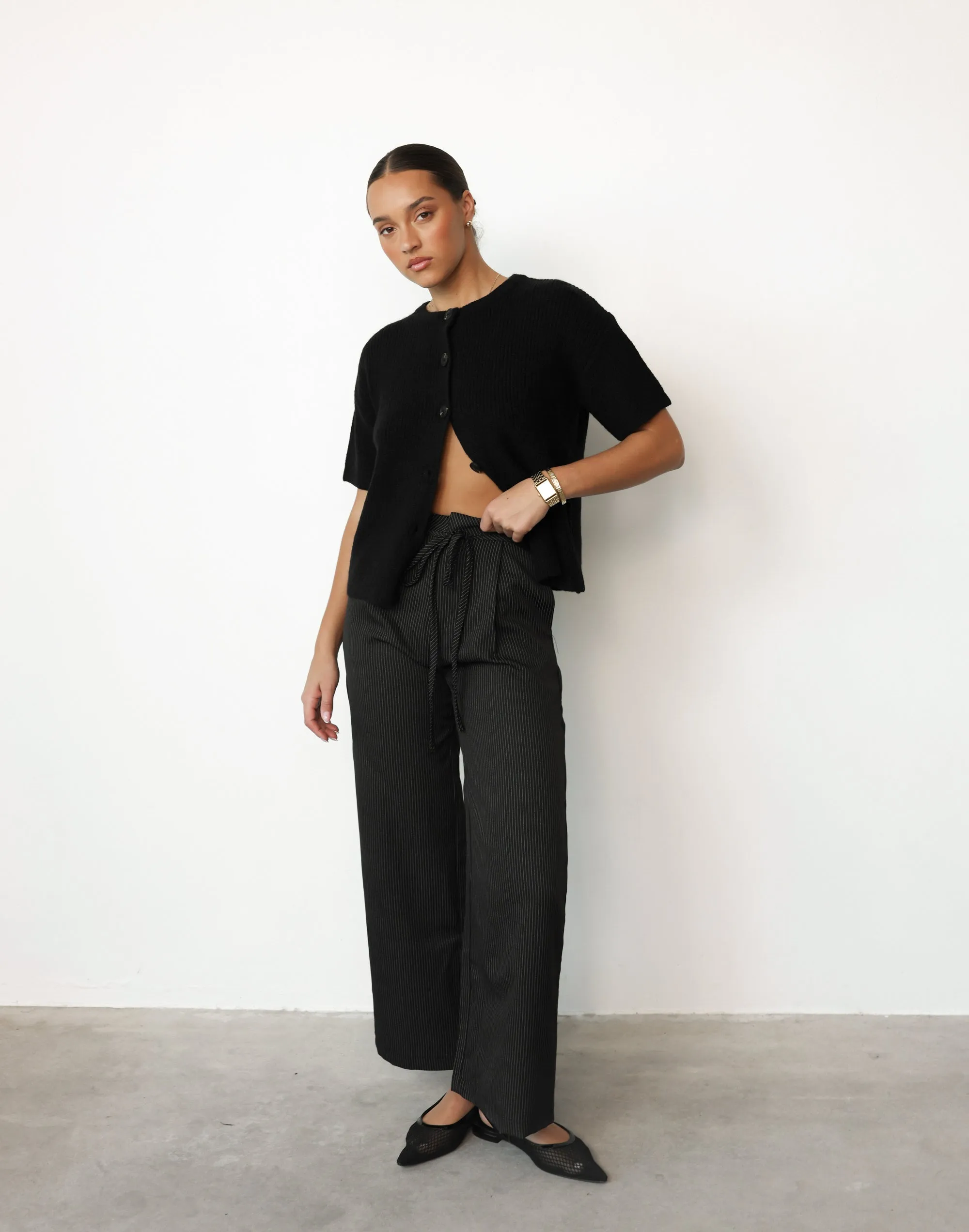 Mason Pants (Black Pinstripe) sold by Charcoal Clothing product image thumbnail 5