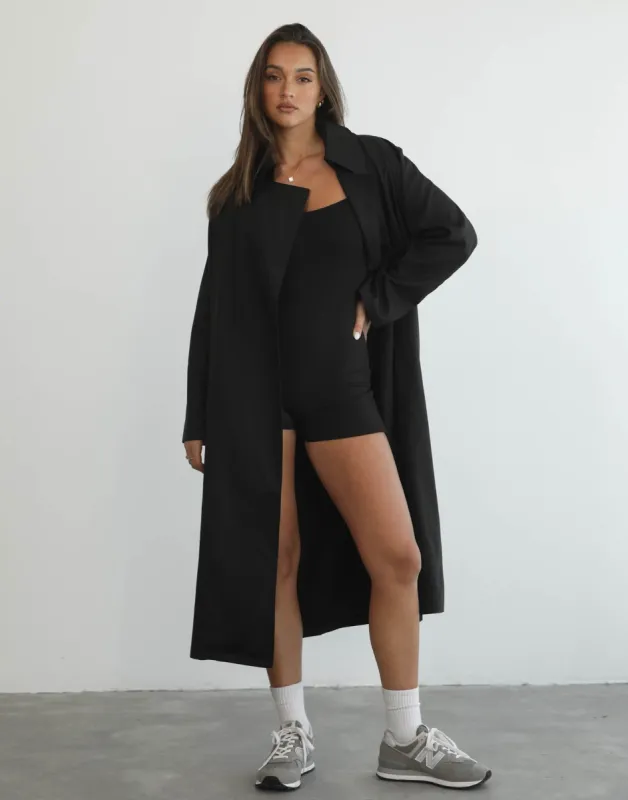 Portrait Trench Coat (Black) sold by Charcoal Clothing