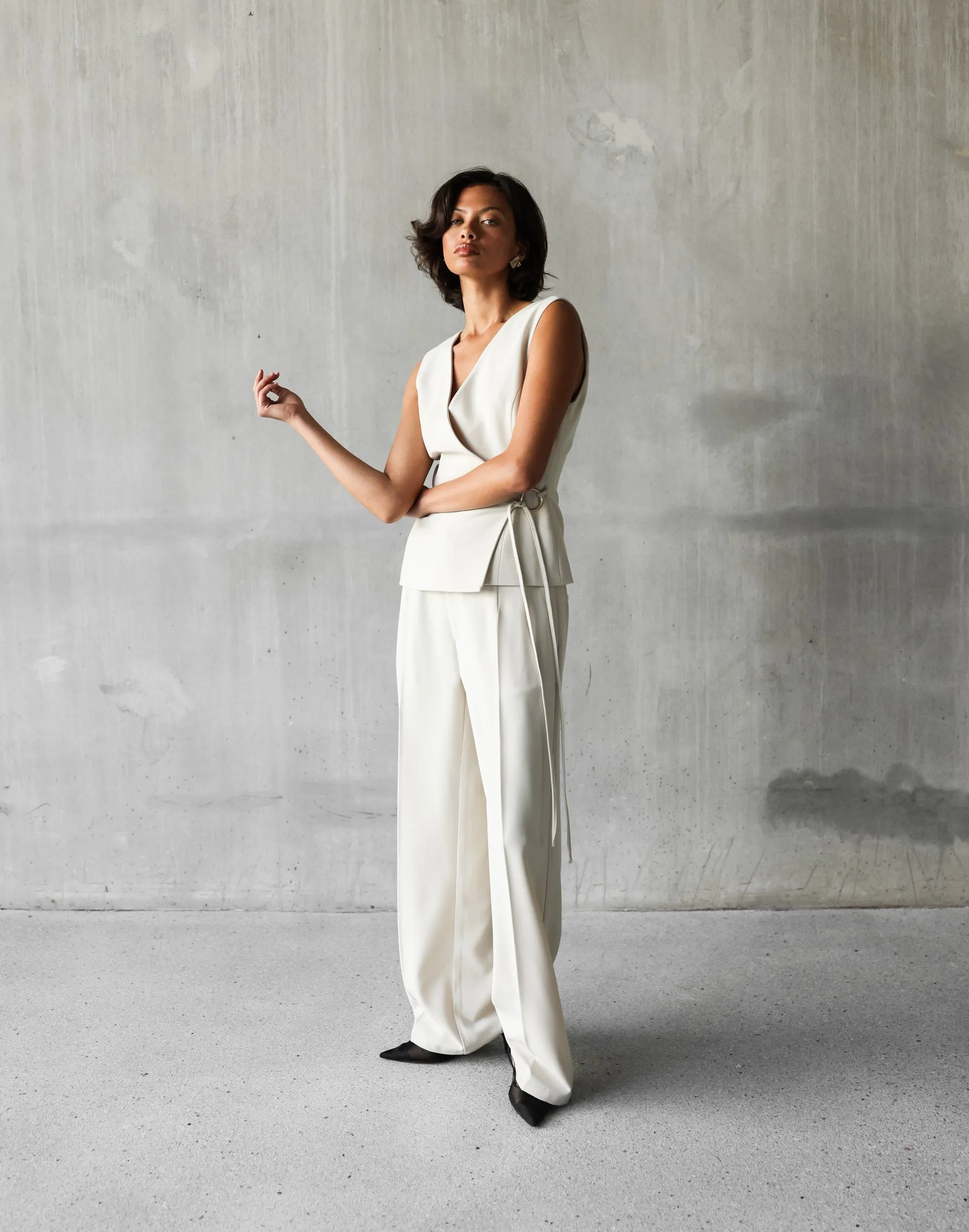 Alayna Pants (Oat) sold by Charcoal Clothing