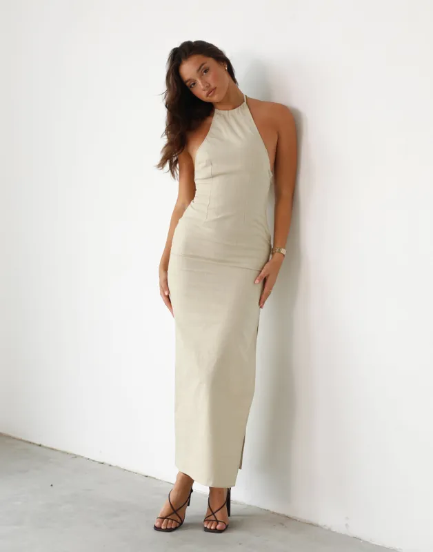 Idyllic Maxi (Wheat) - By Lioness sold by Charcoal Clothing