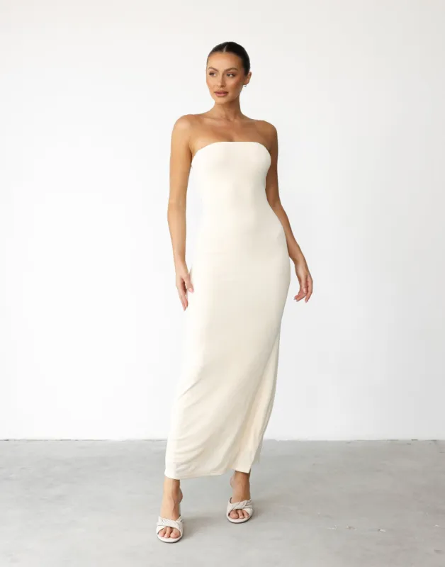 Abelle Maxi Dress (Off White) sold by Charcoal Clothing
