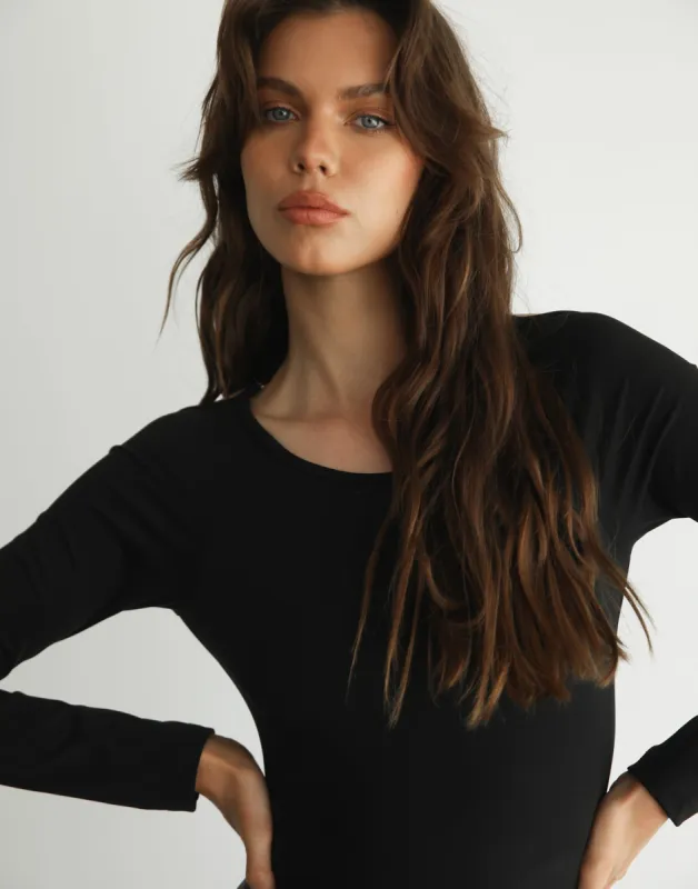 Nicky Bodysuit (Black) made by Charcoal Clothing