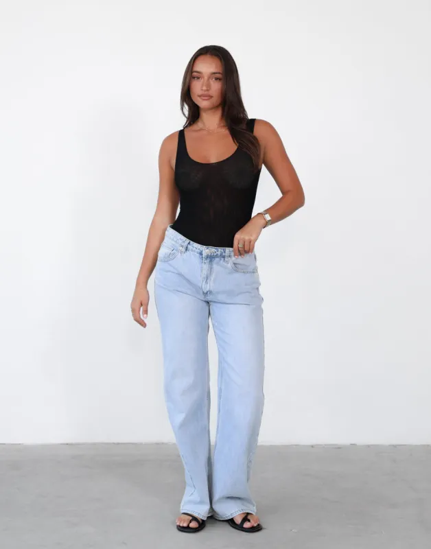 Levitate Mesh Bodysuit (Black) sold by Charcoal Clothing