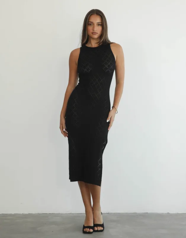 Moonstone Maxi Dress (Black) sold by Charcoal Clothing