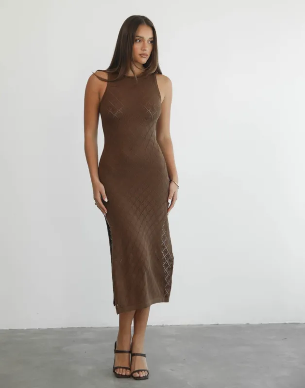 Moonstone Maxi Dress (Brown) sold by Charcoal Clothing