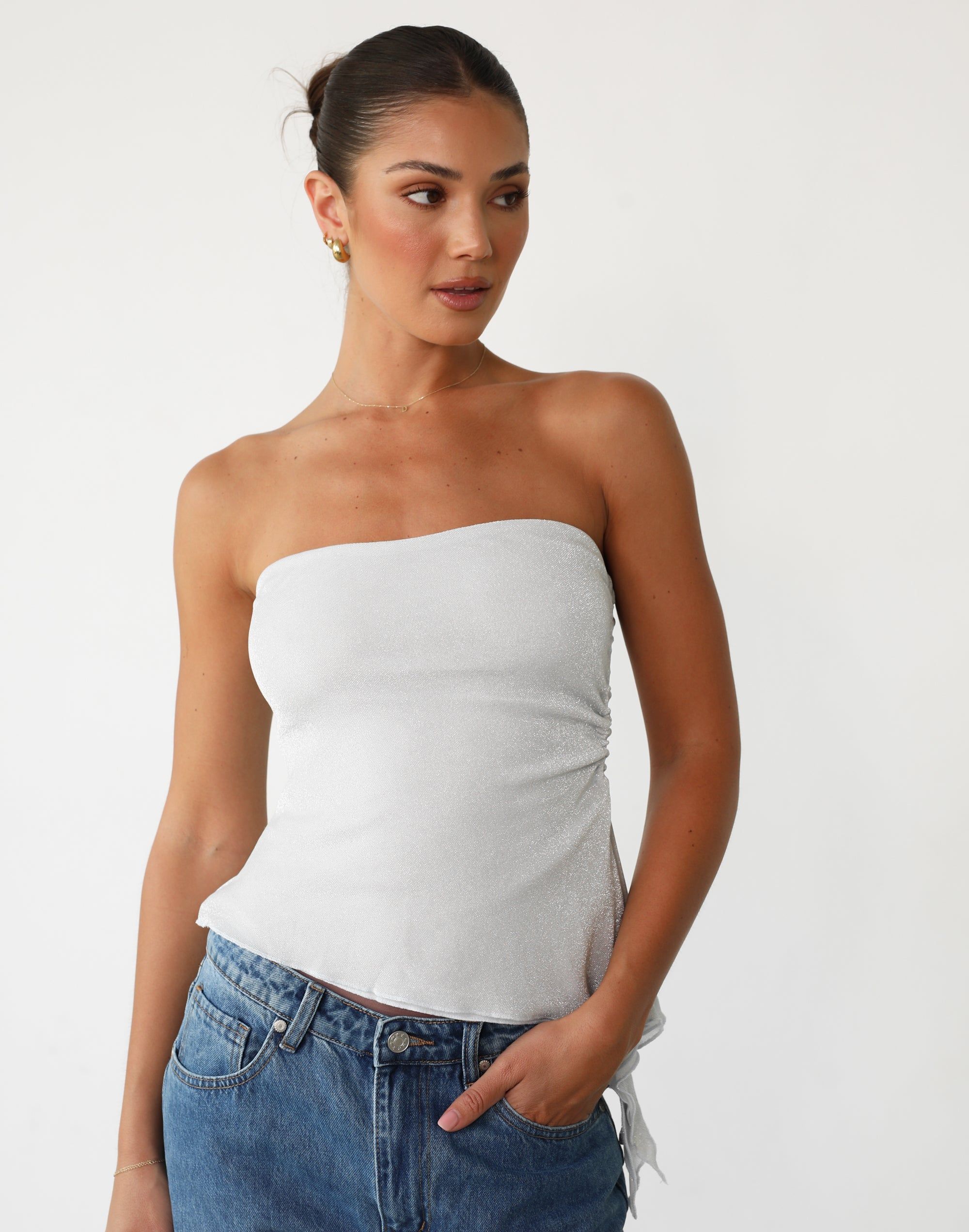 Maude Top (Silver) sold by Charcoal Clothing product image thumbnail 4