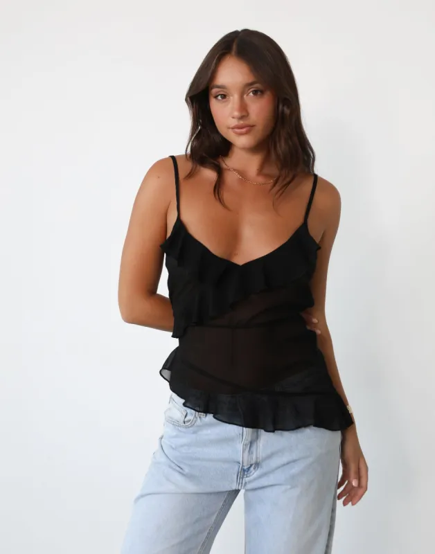 Daphne Top (Black) sold by Charcoal Clothing