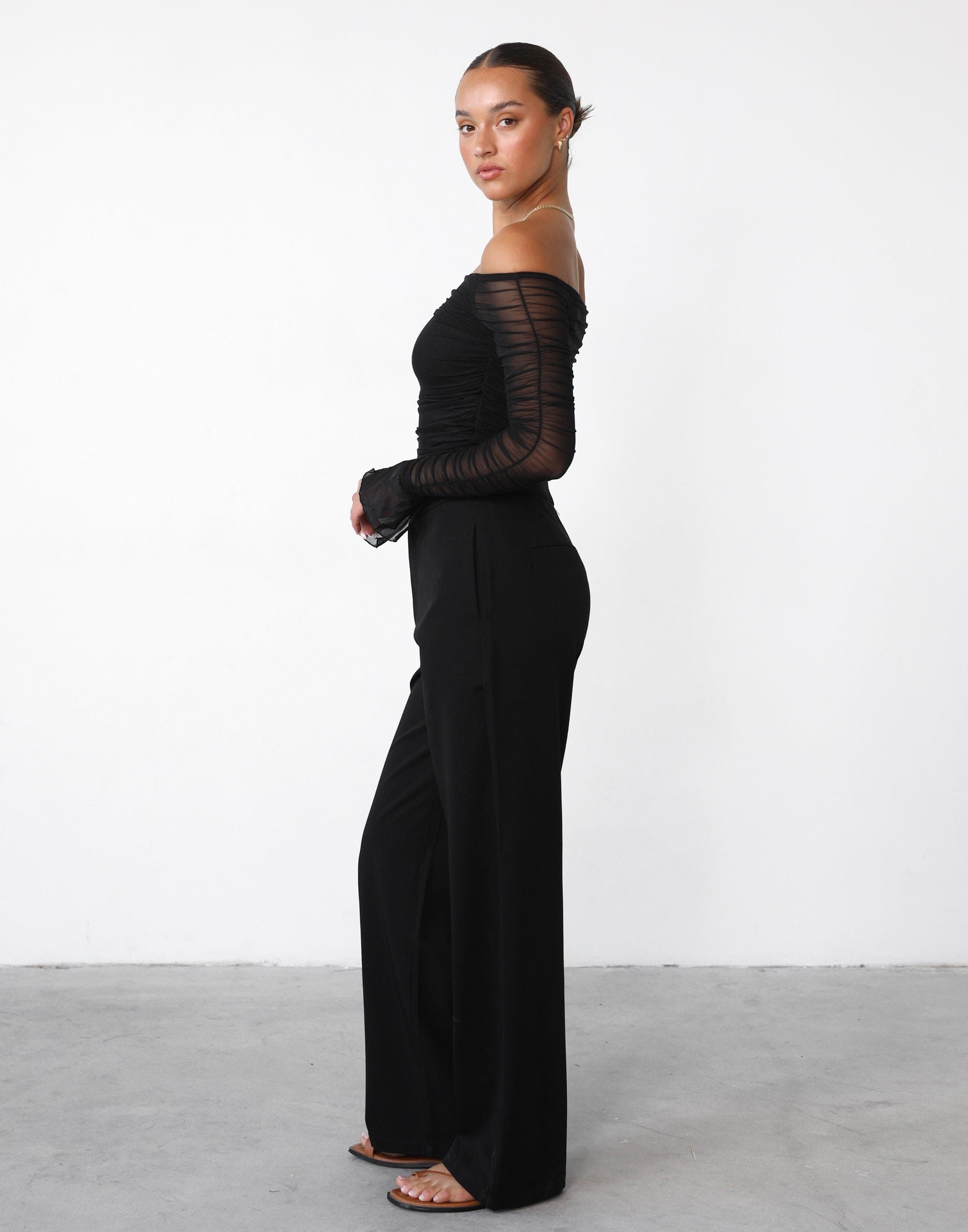 Kellie Long Sleeve Top (Black) sold by Charcoal Clothing product image thumbnail 3