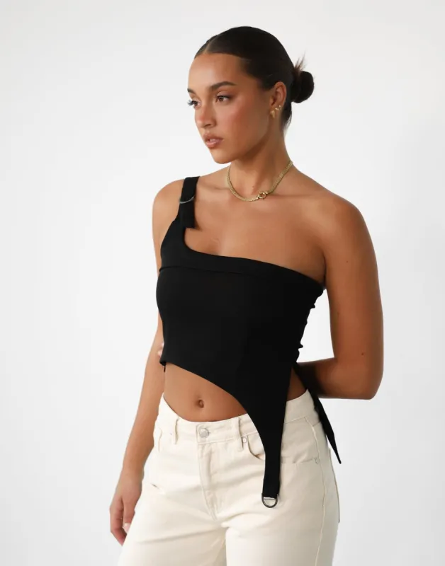 Sophia Top (Black) sold by Charcoal Clothing
