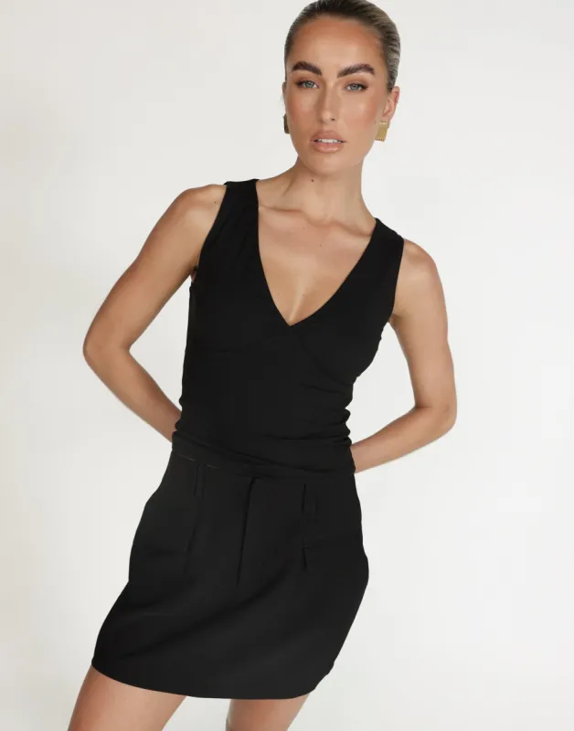 Zira Top (Black) sold by Charcoal Clothing