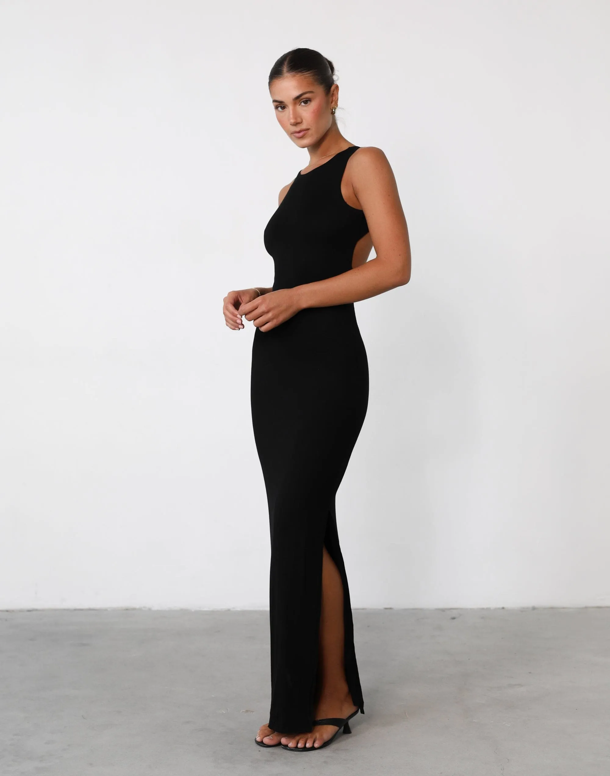 Forget It Maxi Dress (Black) sold by Charcoal Clothing