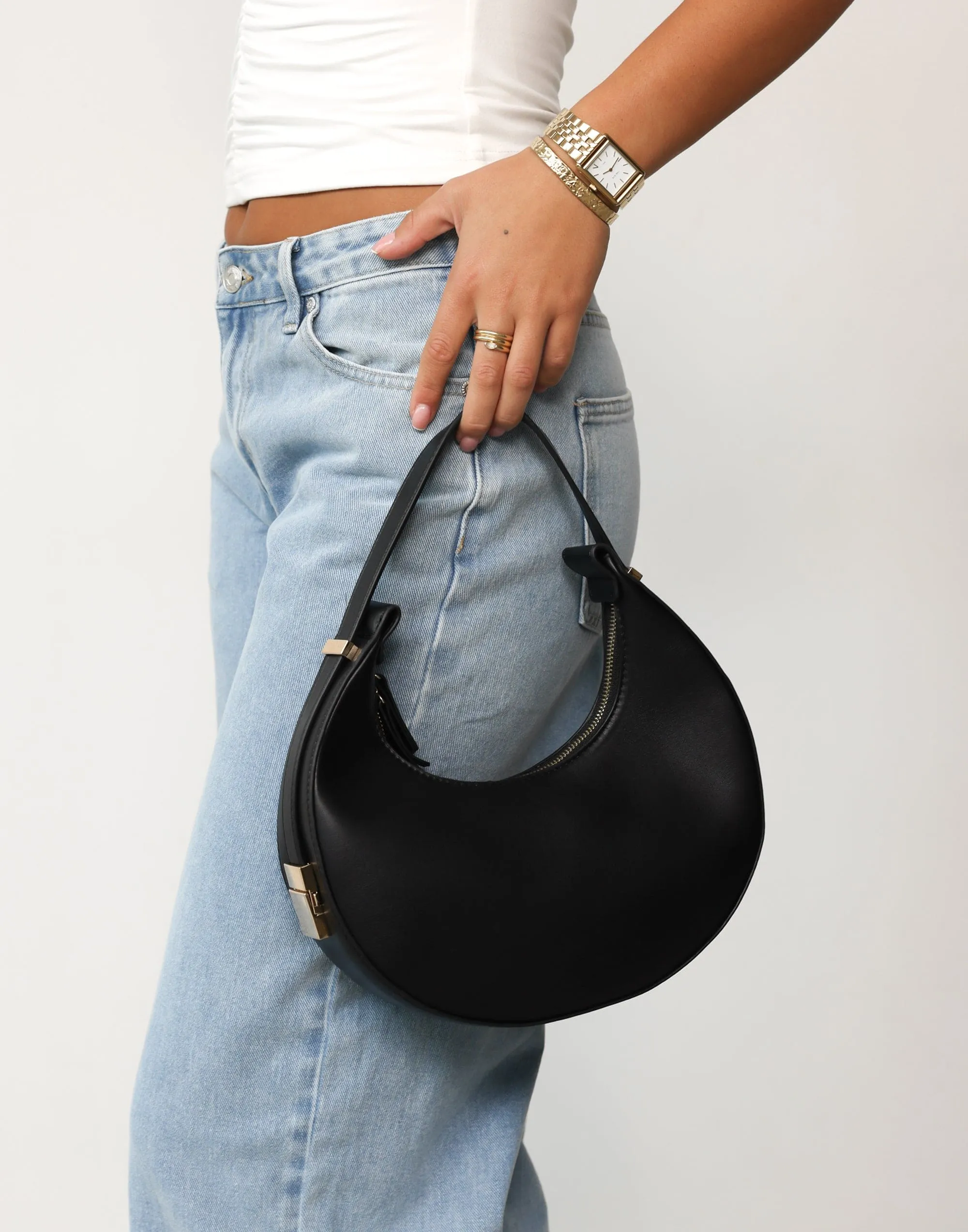 Katie Handle Bag (Black) - By Billini sold by Charcoal Clothing