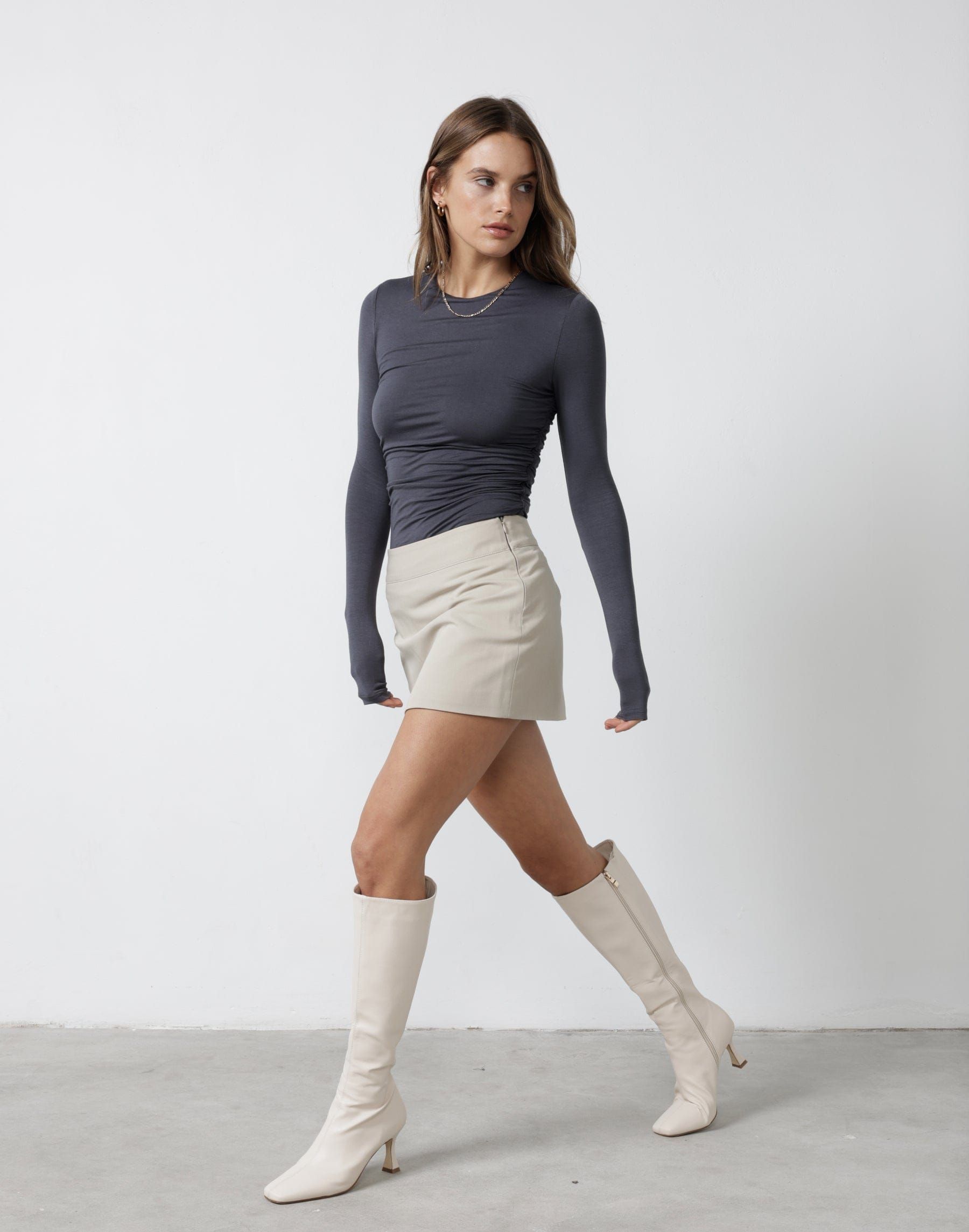 Complicated Long Sleeve Top (Charcoal) sold by Charcoal Clothing product image thumbnail 3