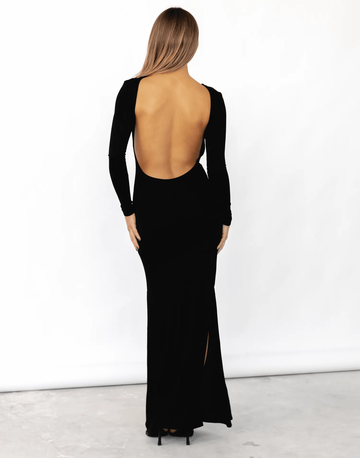 Luna Long Sleeve Maxi Dress (Black) sold by Charcoal Clothing product image thumbnail 5