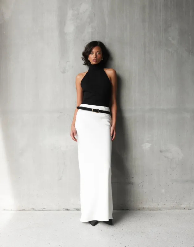 Lilou Maxi Skirt (White) sold by Charcoal Clothing