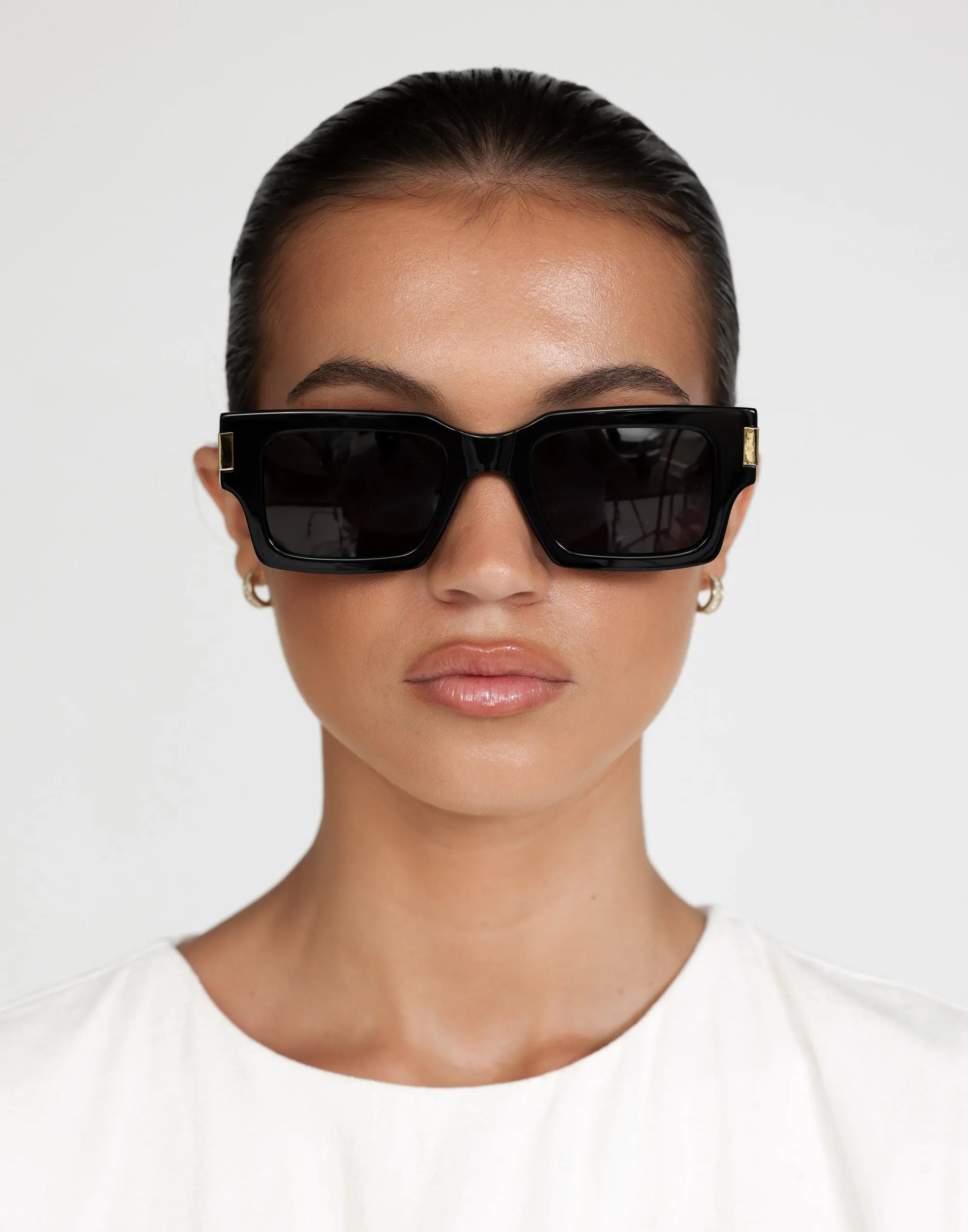 The Sara Sunglasses (Black Jet) - By Banbé sold by Charcoal Clothing
