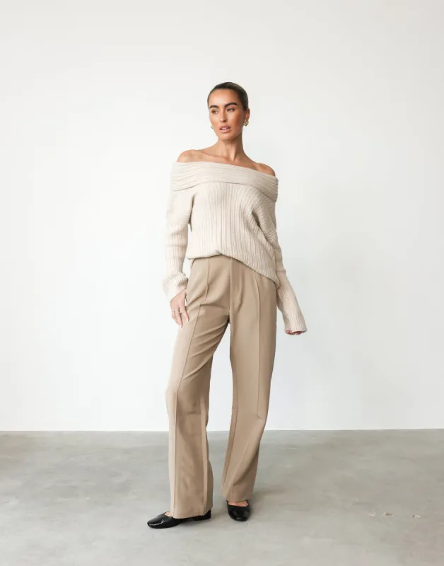 Colden Pants (Beige) sold by Charcoal Clothing