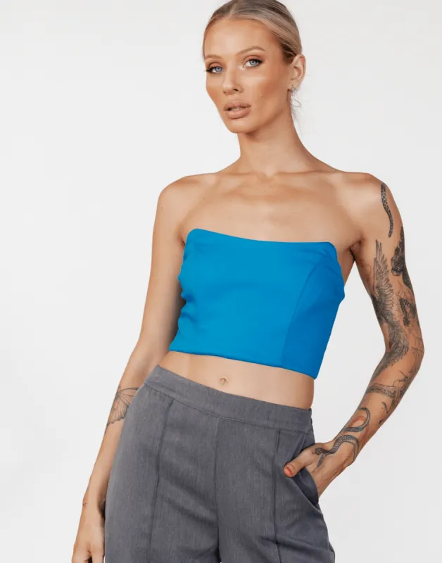 Close To You Corset Top (Cobalt) sold by Charcoal Clothing