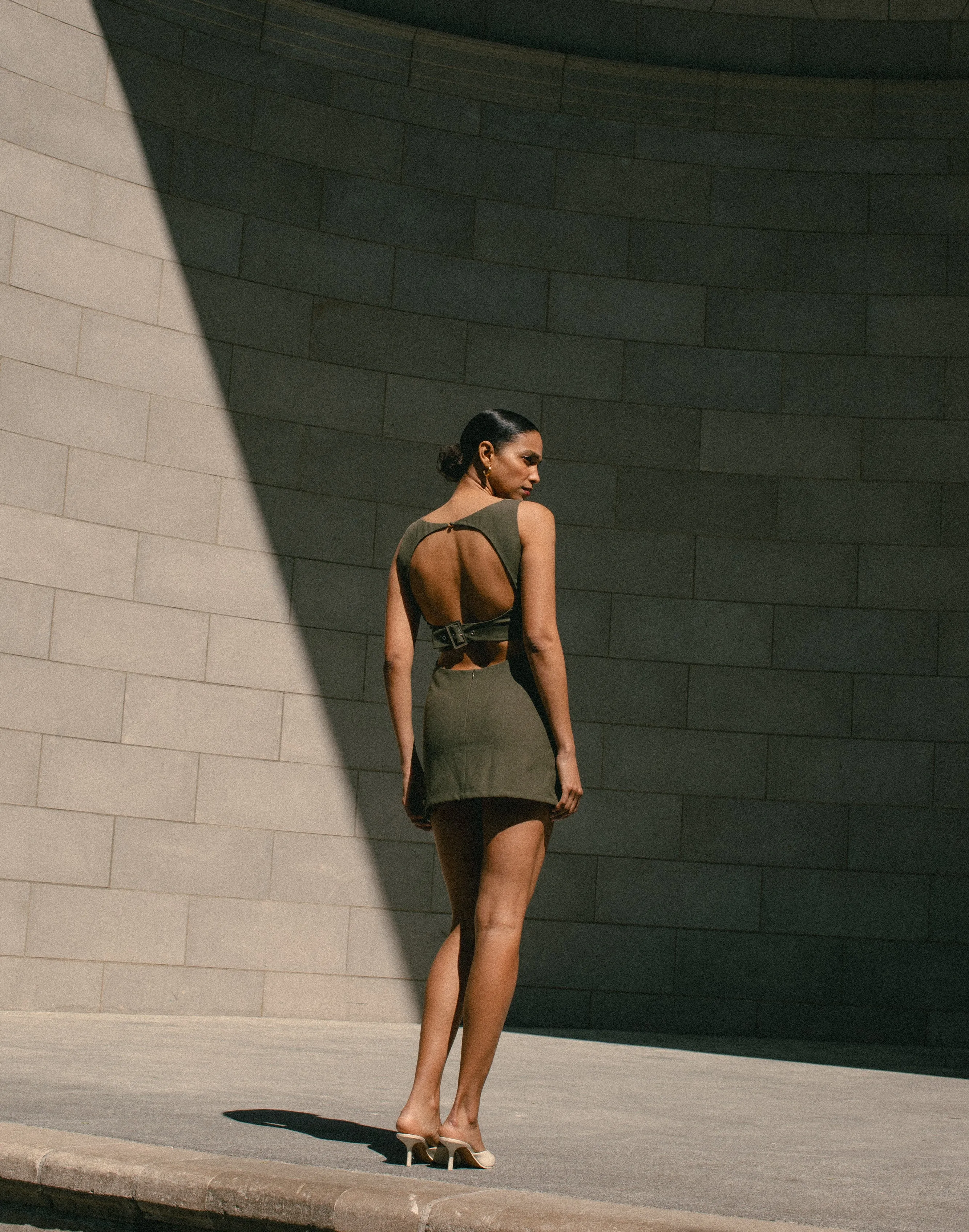 Danica Mini Dress (Olive) sold by Charcoal Clothing product image thumbnail 4