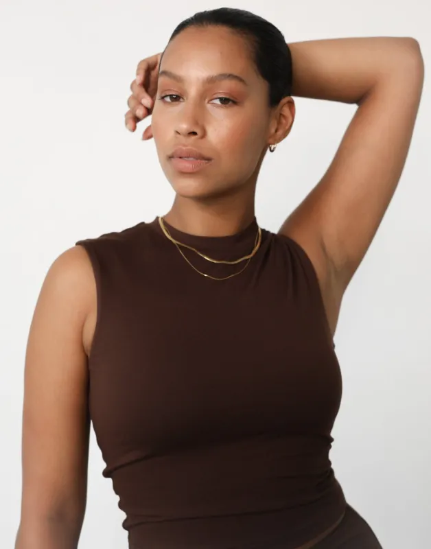 Horizon Tank Top (Cocoa) sold by Charcoal Clothing
