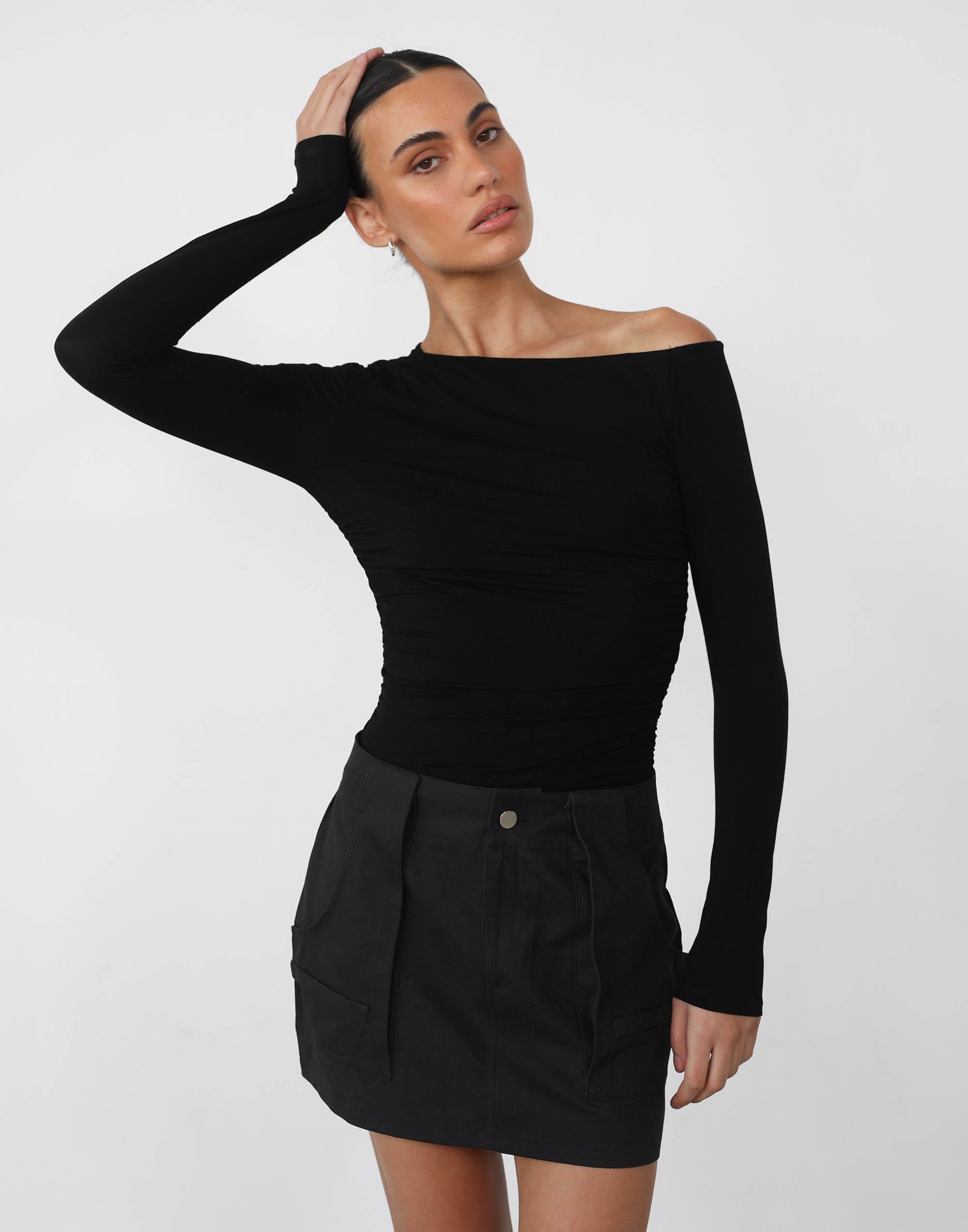 Laylah Long Sleeve Top (Black) sold by Charcoal Clothing product image thumbnail 3