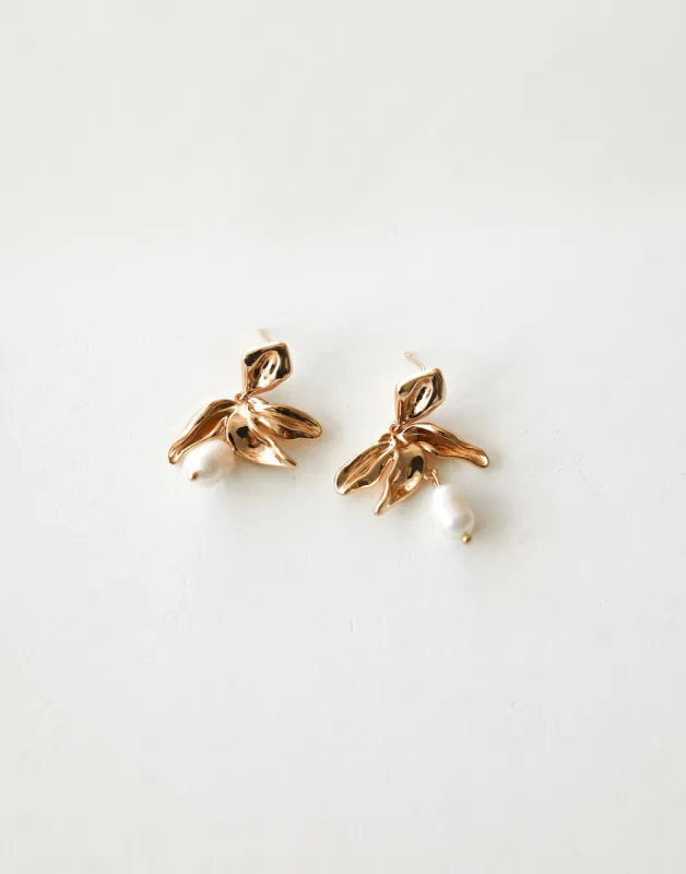 Taryn Earrings (Gold) sold by Charcoal Clothing