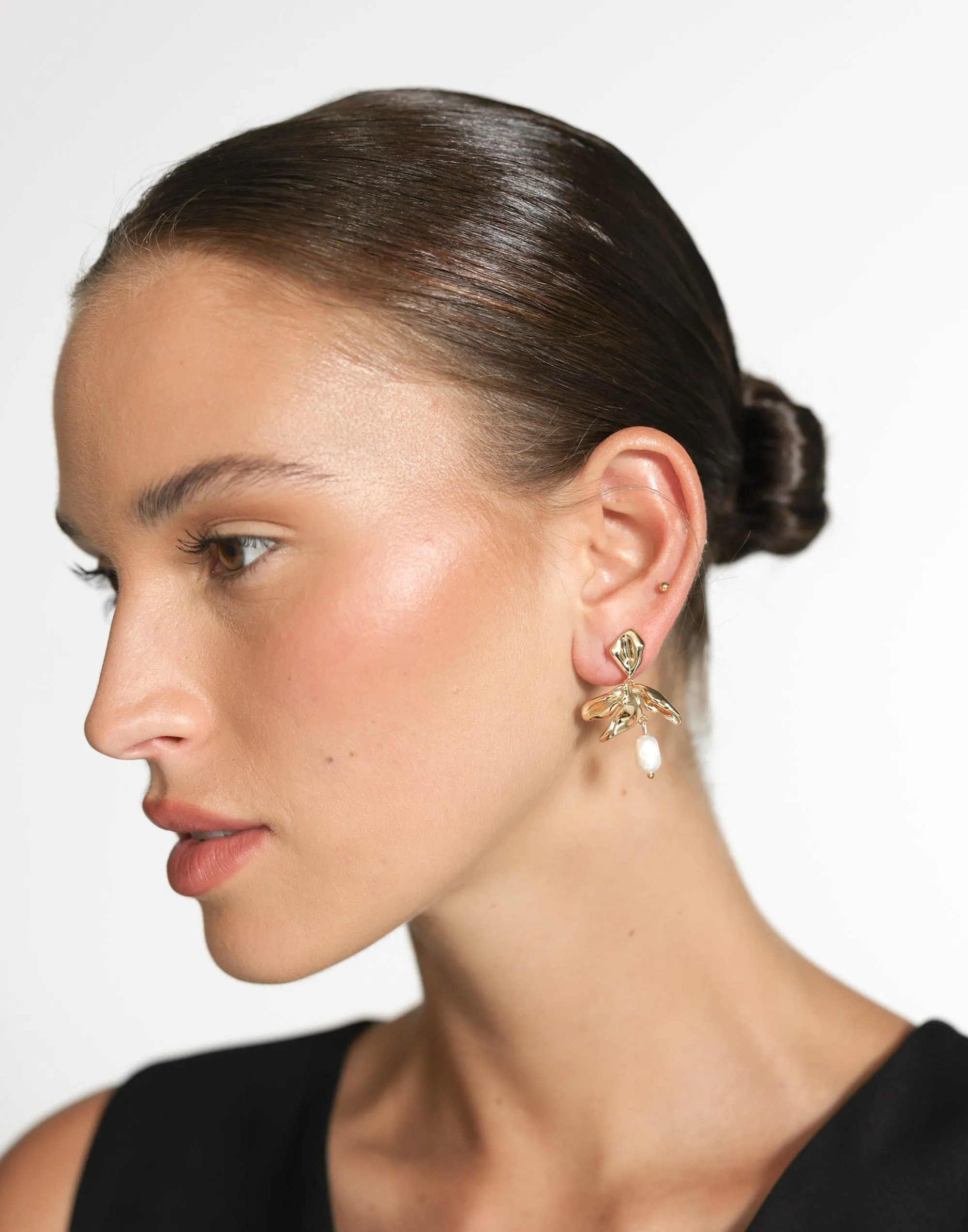 Taryn Earrings (Gold) sold by Charcoal Clothing product image thumbnail 2