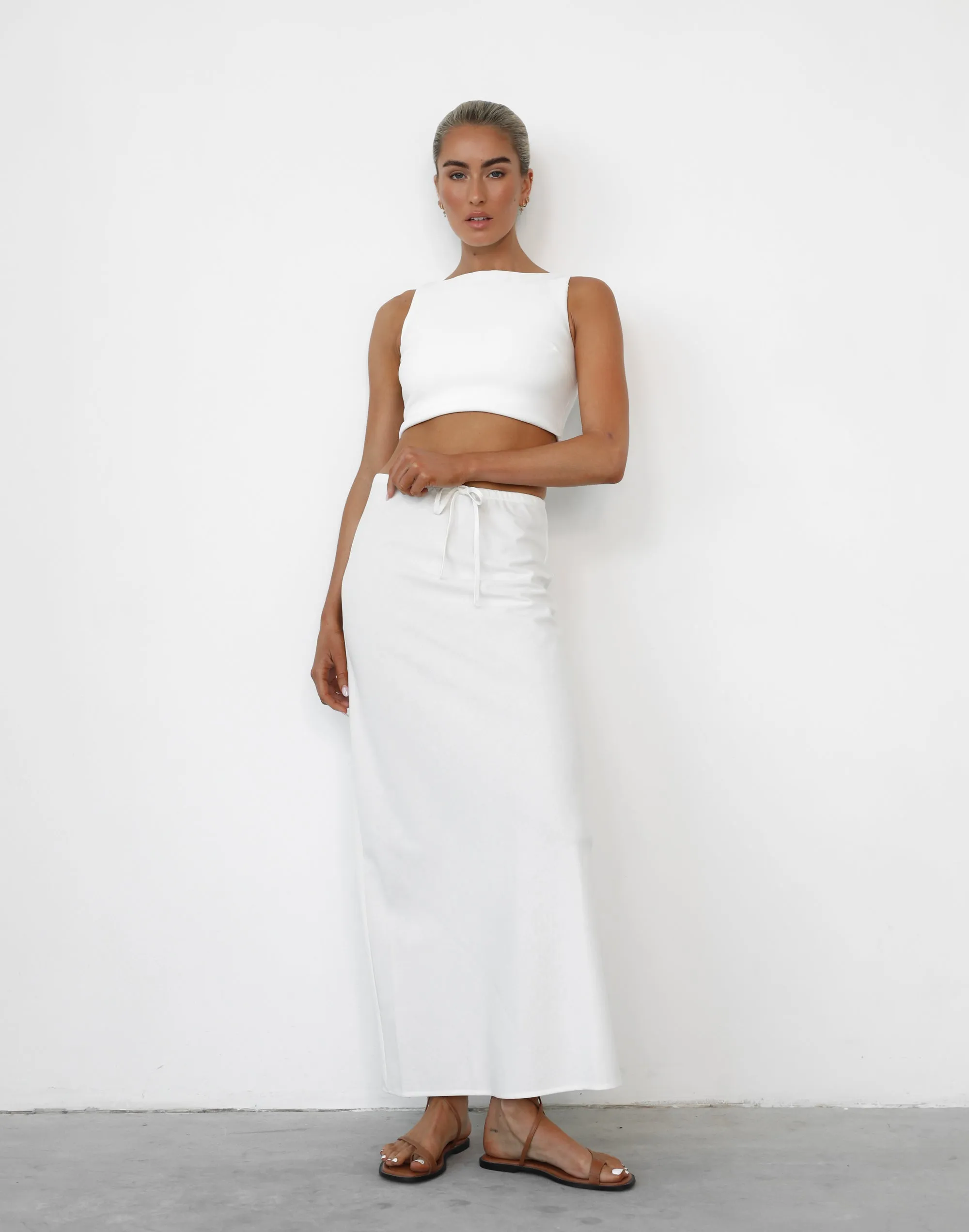 Darna Maxi Skirt (White) sold by Charcoal Clothing product image thumbnail 2
