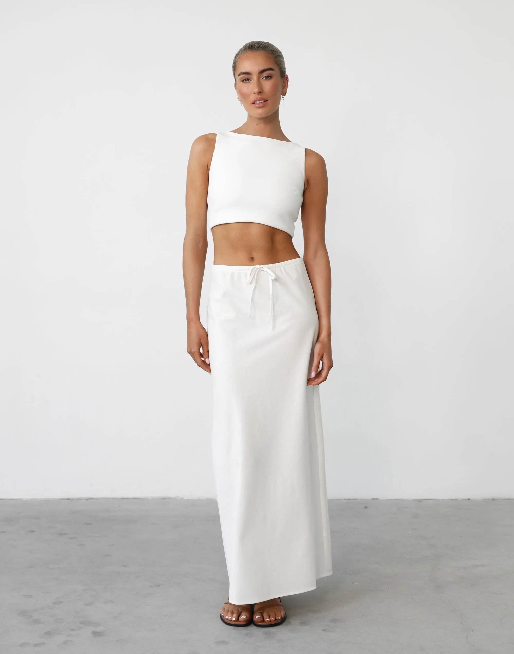 Darna Maxi Skirt (White) sold by Charcoal Clothing