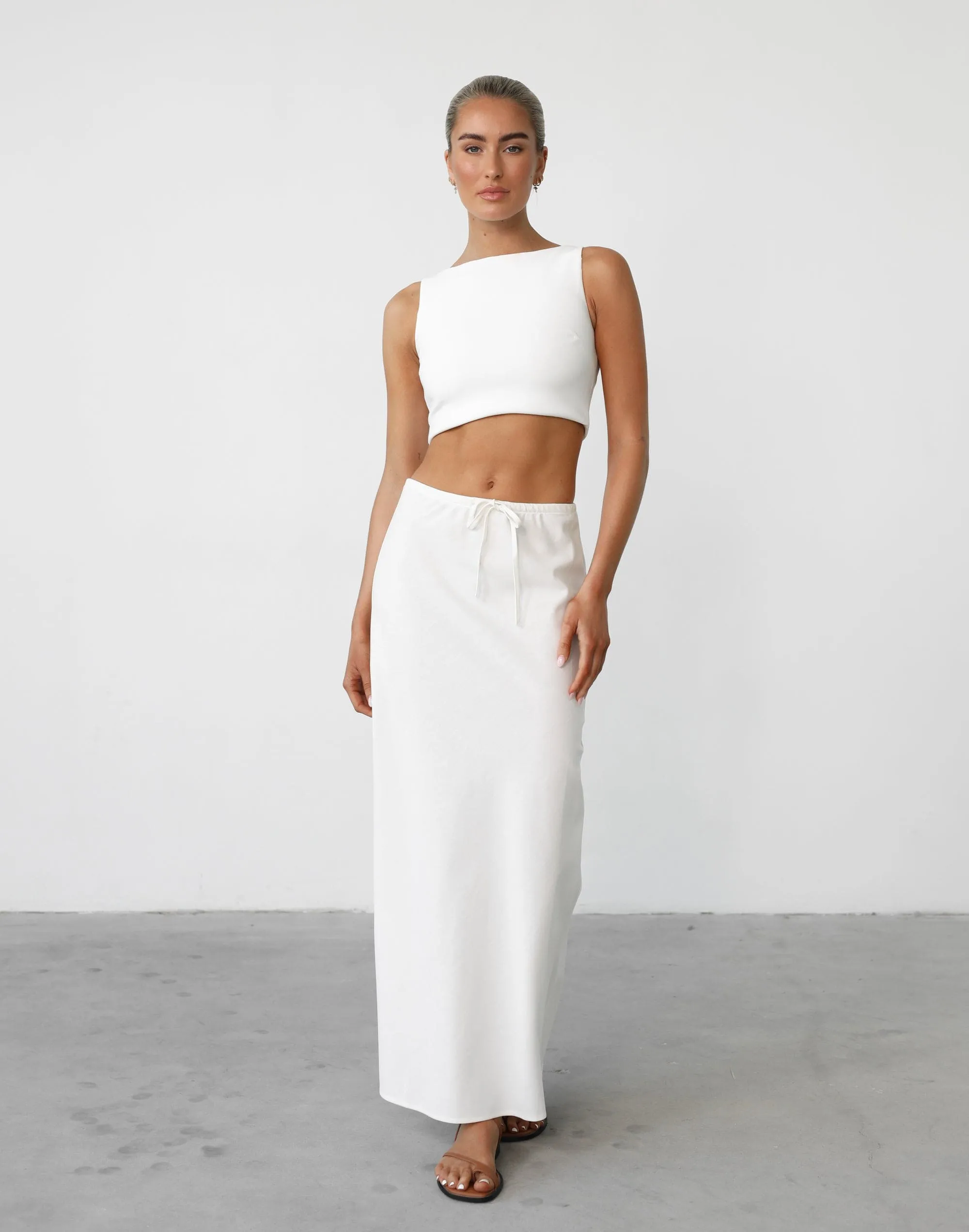 Darna Maxi Skirt (White) sold by Charcoal Clothing product image thumbnail 5