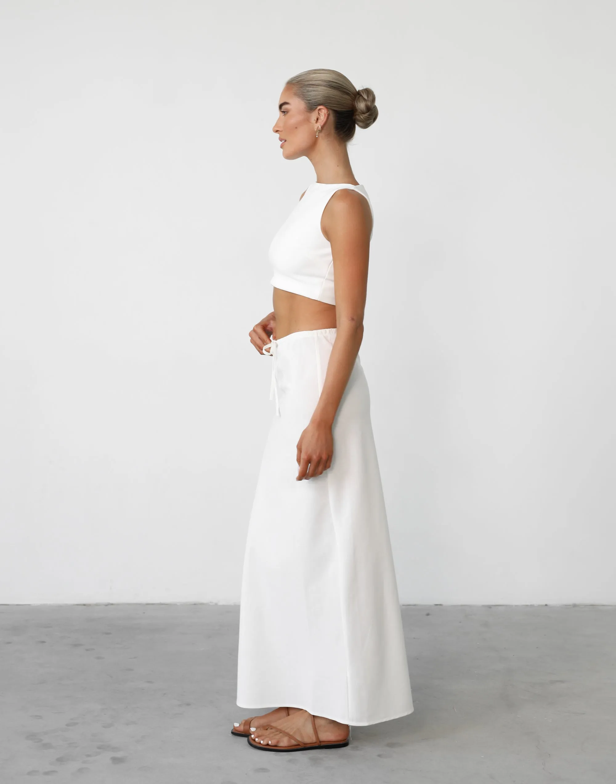 Darna Maxi Skirt (White) sold by Charcoal Clothing product image thumbnail 4