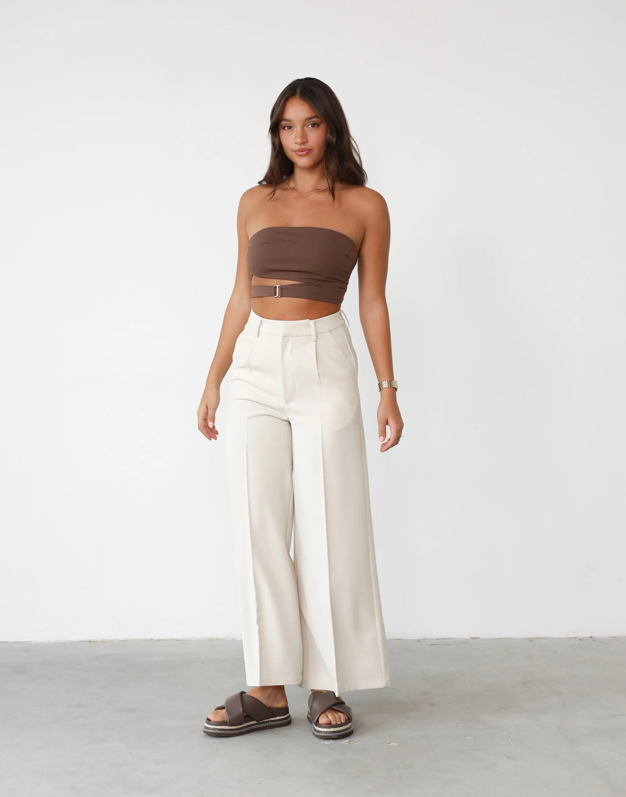 Kristin Top (Chocolate) sold by Charcoal Clothing product image thumbnail 2