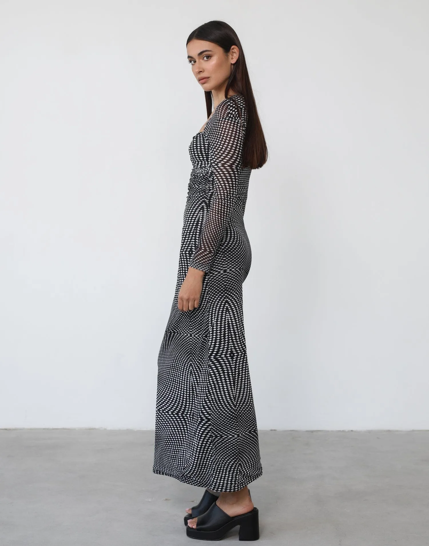 Bea Maxi Dress (Black Print) sold by Charcoal Clothing product image thumbnail 4