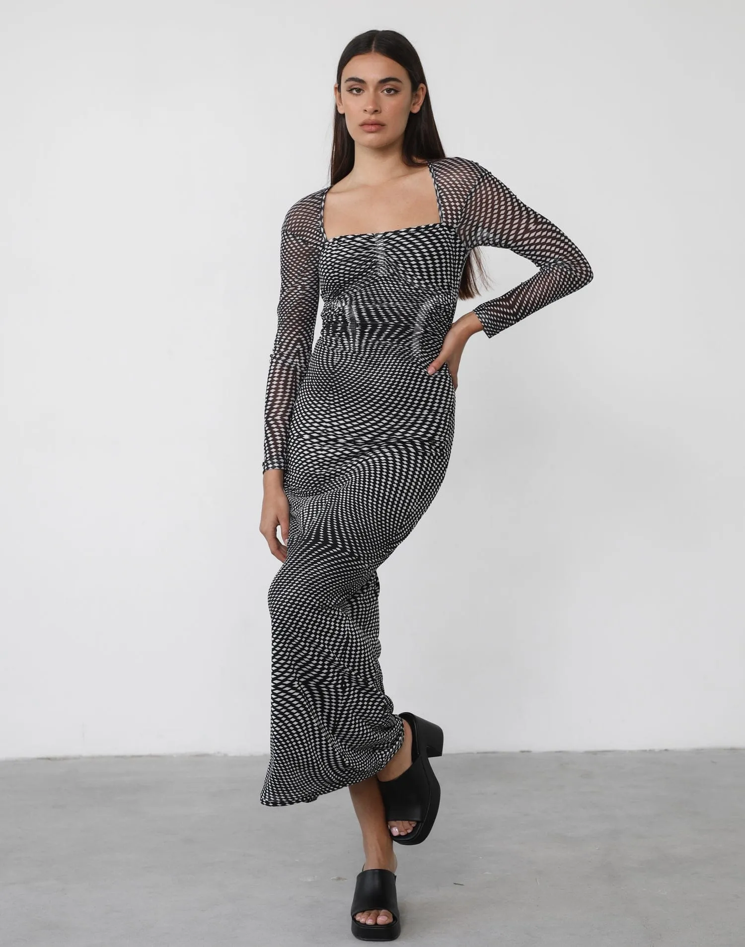 Bea Maxi Dress (Black Print) sold by Charcoal Clothing product image thumbnail 5
