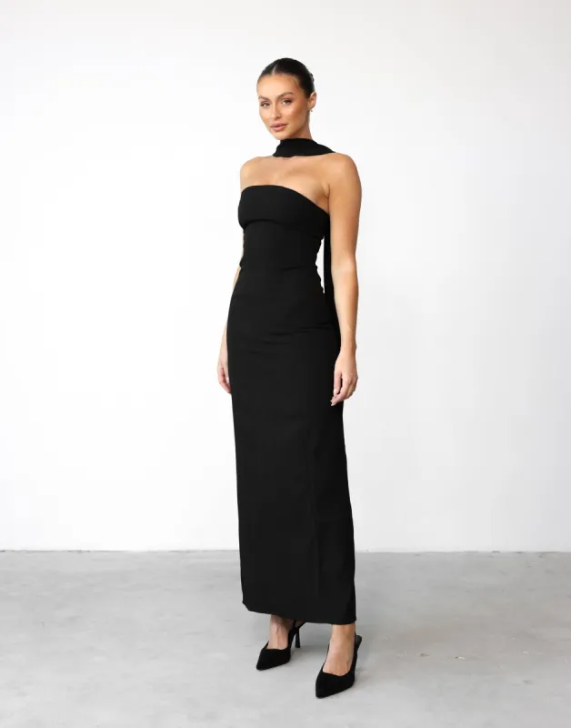 Eleanor Maxi Dress (Black) sold by Charcoal Clothing