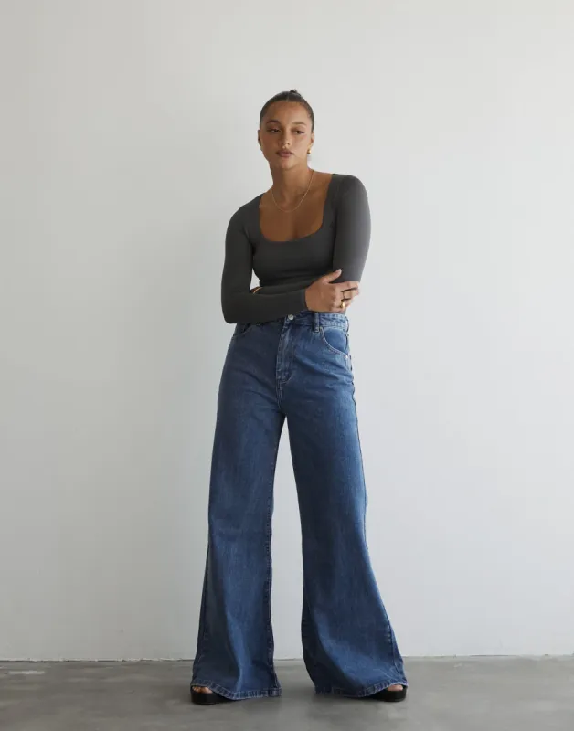 Chance Bodysuit (Slate) sold by Charcoal Clothing