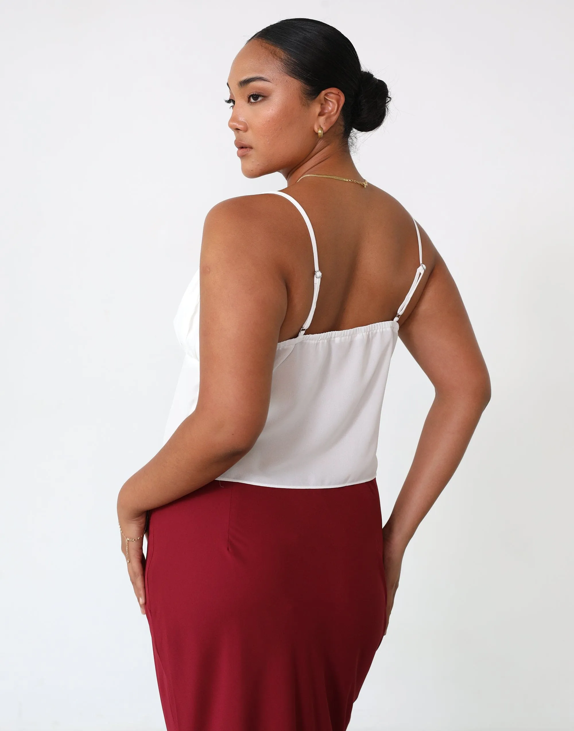 Isla Crop Top (White) sold by Charcoal Clothing product image thumbnail 3